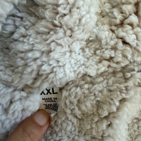 Free Country Women's Beige Quilted Vest Sherpa Reversible XXL 2X - Picture 10 of 15